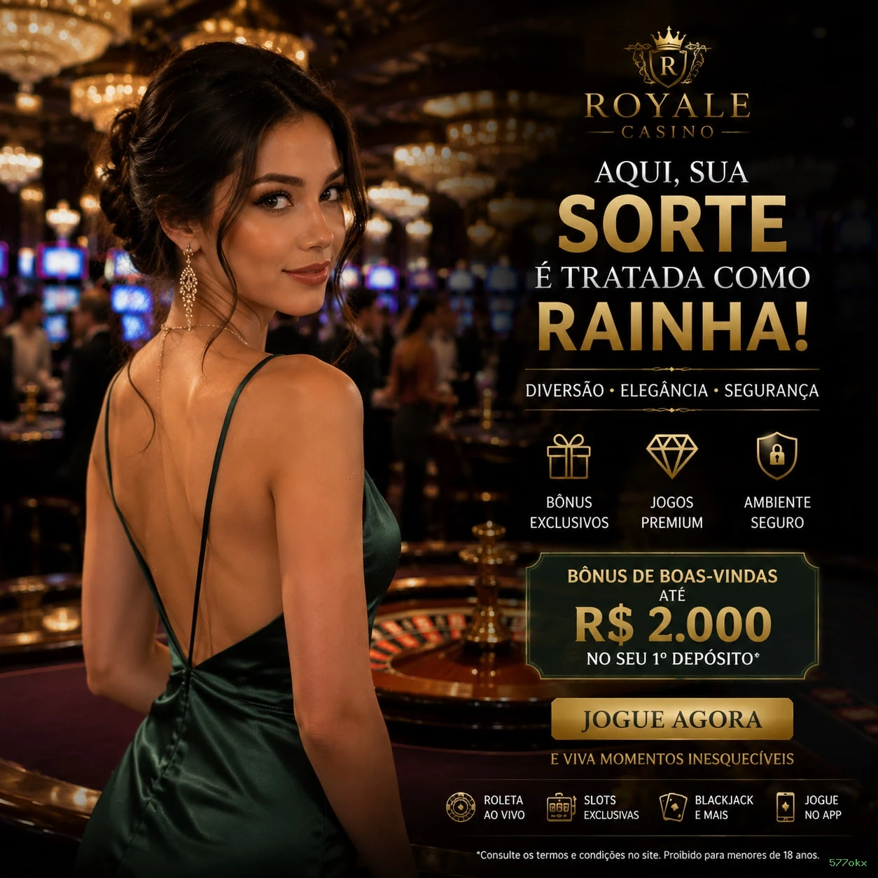 Imagem promocional do login da 577okx